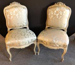 Pair of Maison Jansen Slipper Chairs in Scalamandre Upholstery in Fine Frames - 2965804