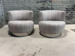 Pair of Mala Style Swivel Chairs after Franco Fraschini 1970 - 3637447