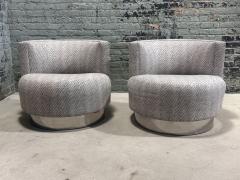 Pair of Mala Style Swivel Chairs after Franco Fraschini 1970 - 3637448