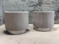 Pair of Mala Style Swivel Chairs after Franco Fraschini 1970 - 3637454