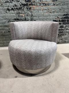 Pair of Mala Style Swivel Chairs after Franco Fraschini 1970 - 3637455