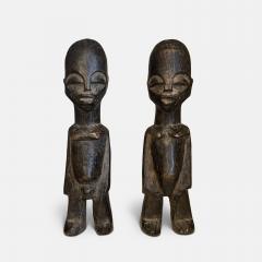 Pair of Male and Female Lobi Bateba Statues Burkina Faso Early 20th Century - 3066020