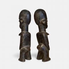 Pair of Male and Female Lobi Bateba Statues Burkina Faso Early 20th Century - 3066022