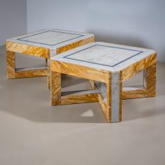 Pair of Marble Coffee Tables Italy Mid 20th Century - 4396556