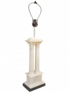 Pair of Marble Double Column lamps - 1457917