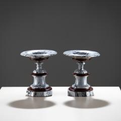 Pair of Marble Tazzas Italy 19th Century - 4435978