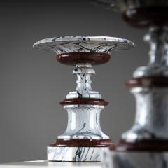 Pair of Marble Tazzas Italy 19th Century - 4435979