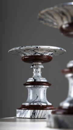 Pair of Marble Tazzas Italy 19th Century - 4435983