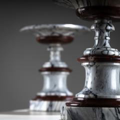 Pair of Marble Tazzas Italy 19th Century - 4435984