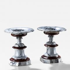 Pair of Marble Tazzas Italy 19th Century - 4436060