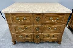 Pair of Marble Top Louis XV Style Commodes Chests Attributed to Maison Jansen - 2950391