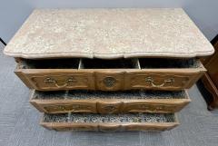 Pair of Marble Top Louis XV Style Commodes Chests Attributed to Maison Jansen - 2950393