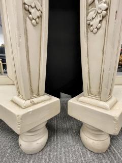 Pair of Marble Top Painted Pier Console Tables - 2950710