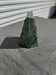 Pair of Marble and Brass Scales of Justice Bookends - 4360025