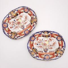 Pair of Masons Ashworth Ironstone Platters England 19th century - 3691801