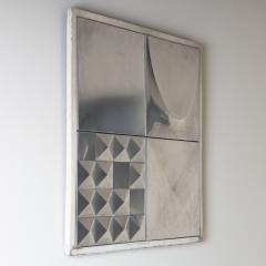 Pair of Metal Tiles Signed arfo Probably Italy Mid 20th Century - 4428869