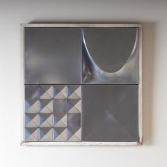 Pair of Metal Tiles Signed arfo Probably Italy Mid 20th Century - 4436347