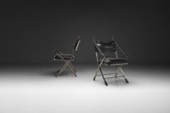 Pair of Metal and Leatherette Armchairs Europe ca 1960s - 4617239