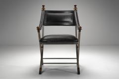 Pair of Metal and Leatherette Armchairs Europe ca 1960s - 4617242