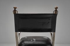 Pair of Metal and Leatherette Armchairs Europe ca 1960s - 4617244