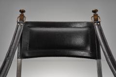 Pair of Metal and Leatherette Armchairs Europe ca 1960s - 4617245