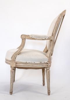 Pair of Mid 19th Century Louis XVI Style Armchairs - 4542683