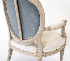 Pair of Mid 19th Century Louis XVI Style Armchairs - 4542685