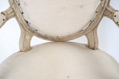 Pair of Mid 19th Century Louis XVI Style Armchairs - 4542688