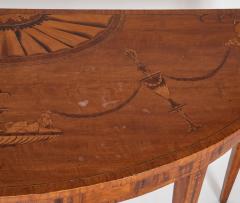 Pair of Mid 19th Century Profusely Inlaid Satinwood Console Tables - 3545451