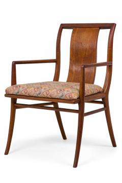 Pair of Mid Century American Upholstered Seat Armchairs - 4652520