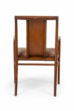 Pair of Mid Century American Upholstered Seat Armchairs - 4652524