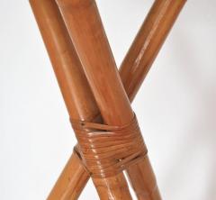 Pair of Mid Century Bamboo Barstools - 681440