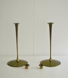 Pair of Mid Century Brass Candlesticks - 2110510