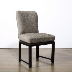 Pair of Mid Century Chairs in Ebonized Walnut Base W Holly Hunt Fabric - 3040756