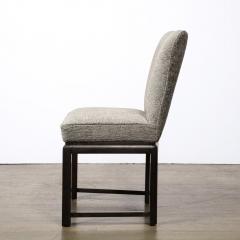 Pair of Mid Century Chairs in Ebonized Walnut Base W Holly Hunt Fabric - 3040788