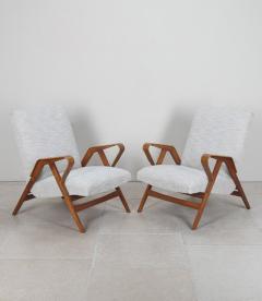 Pair of Mid Century Czech Armchairs - 4430057