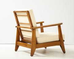 Pair of Mid Century French Beech Chairs France 1950s - 2267544