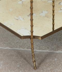 Pair of Mid Century French Brass Maison Bagues Side Tables - 4235465