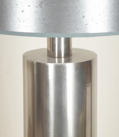 Pair of Mid Century French Nickel Plated Table Lamps - 4172795