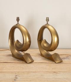 Pair of Mid Century French Pierre Cardin Logo Table Lamps - 4244574