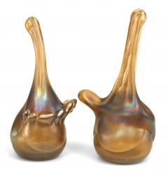 Pair of Mid Century Iridescent Glass Bookends - 4195900