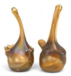 Pair of Mid Century Iridescent Glass Bookends - 4195902