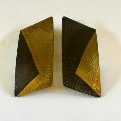 Pair of Mid Century Italian Brass Gilt Door Handles - 4238273