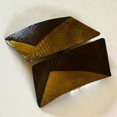 Pair of Mid Century Italian Brass Gilt Door Handles - 4238274