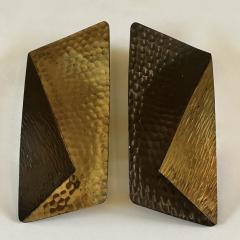 Pair of Mid Century Italian Brass Gilt Door Handles - 4238275