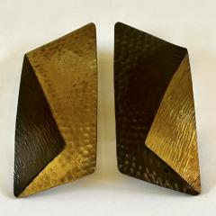 Pair of Mid Century Italian Brass Gilt Door Handles - 4238277