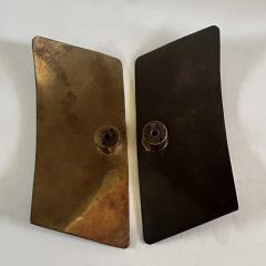 Pair of Mid Century Italian Brass Gilt Door Handles - 4238278