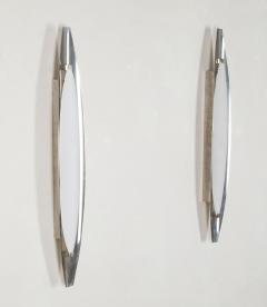 Pair of Mid Century Italian Fontana Arte Wall Lights by Max Ingrand - 4339122
