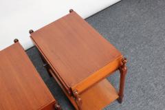 Pair of Mid Century Italian Modern Teak Nightstands by Fratelli Proserpio - 2665632