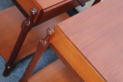 Pair of Mid Century Italian Modern Teak Nightstands by Fratelli Proserpio - 2665634